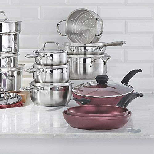 Paderno Classic PFOA Free Nonstick Aluminum Jumbo Cooker with Soft Grip