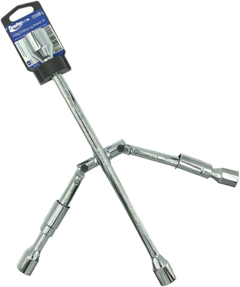 BRUFER 72350 4Way Folding Lug Wrench 14" Automotive