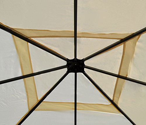 Ersatzbezug für Dach Pergola Pavillon Cadiz 3x3m - Creme – Bild 7