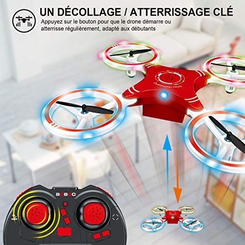 Boboo-Mini-RC-Drohne-fuer-Kinder-Quadrocopter-faltbar-mit-Hoehenhaltemodus-Start-und-Landung-mit-einer-Taste-Headless-Mode-und-3D-Flips-einfach-zu-steuern-fuer-Anfaenger