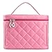 EN'DA professional Big Size Nylon Cosmetic Bags With Quality Zipper Single Layer Travel Makeup Bags For Women(Pink)