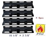Vicool hy92071 (4-pack) Replacement Porcelain Steel Heat Plate for Select Gas Grill Models By Kenmore, Master Forge and Others