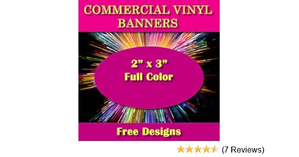 Amazon Com 2 X 3 Full Color Printed Custom Banner 13oz Vinyl