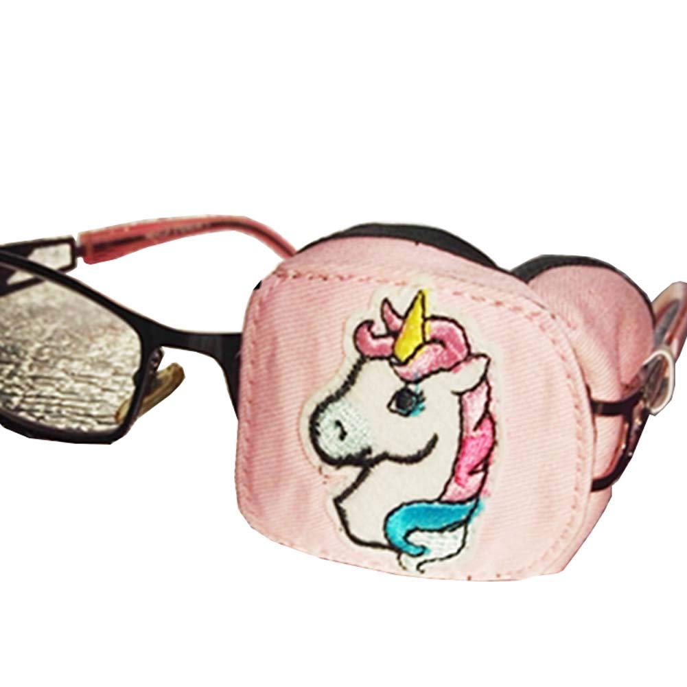 FANCYPUMPKIN Creative Cartoon Eye Patch Single Glasses Cover Lazy Eye Amblyopia Treatment for Kids(Left Eye), A