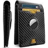 RUNBOX Slim Men's AirTag Wallet – RFID Blocking Leather Bifold With Bill Compartment & Secure AirTag Pocket, Gift For Dad, Husband, Graduation