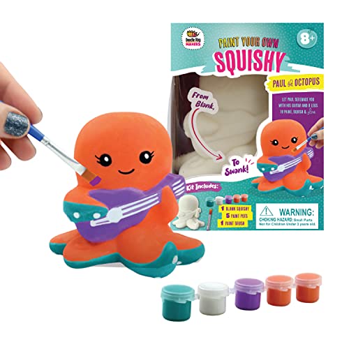 Octopus DIY Paint Your Own Squishies Kit. Slow Rise Squishes Painting
