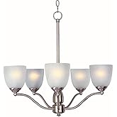 Maxim Stefan-Five Light Chandelier in Contemporary style-25 Inches Wide by 23.5 inches high-Satin Nickel Finish -Traditiona