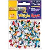 Creativity Street Wiggle Eyes Assorted Sizes, Painted, 100-Piece (344607)