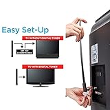Dreamyth Clear TV Key HDTV FREE TV Digital Indoor Antenna 1080p Ditch Cable As Seen on TV,American Warehouse Shippment (Black)
