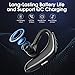 Bluetooth Headset Wireless Business Bluetooth 5.0 Noise Reduction Earpiece Wireless Headphones Ultralight Headphones Hands-Free Earphones with Mic for Cell Phones Business Office Trucker Driving