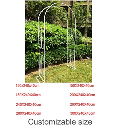 HLMBQ Rosenbogen Metall Torbogen,Gartenbogen Pergola Rankhilfe Rankgitter Spalier,Rankbogen Pforte,Gartendeko… – Bild 8