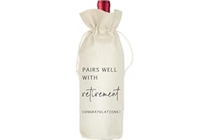 Socive Retirement Wine Bag, Retirement Gifts Wine Bags, Pairs Well With Retirement, Gift for Him or Her, Retirement Gifts Leaving Gifts for Colleagues Best Friends Coworkers Boss Nurse Teachers
