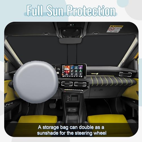 [Upgrade] CDEFG Compatible with Renault 5 E-Tech R5 2024 2025 2026 Front Sun Visor Sunshade Sunshade Car Sun Visor Windshield Accessories
