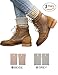 Knit Boot Socks Cuffs 2 Pack-Women Crochet Leg Warmers Winter Topper Cuff with Button