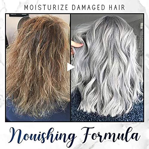 TONGHANG Hair Color Wax Silver Gray Hair Wax Instant Temporary Hairstyle Cream, Silvery Grey Hair Pomades, Natural Silver Ash Matte Hair Gel for Men and Women (Silver)