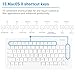 Macally USB Wired Compact Mini Slim Keyboard for Mac and Windows PC (MKEYXC)