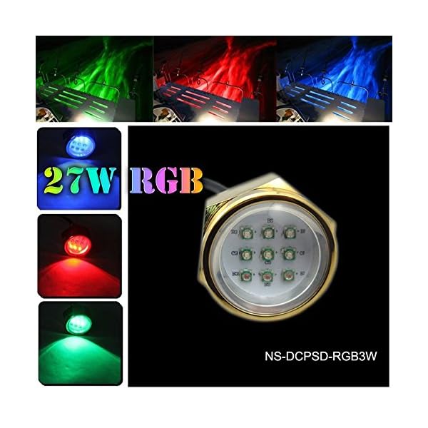 NSLUMO-Wifi-27W-Cree-Led-multi-color-RGB-Boat-Drain-Plug-Underwater-Light-for-Fishing-SwimmingDiving-waterproof-IP68