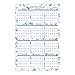 Blue Sky 2020 Laminated Erasable Wall Calendar, Regular and Academic Year, Double Sided, 36