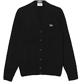 Lacoste Mens French Made V Neck Cashmere Cardigan