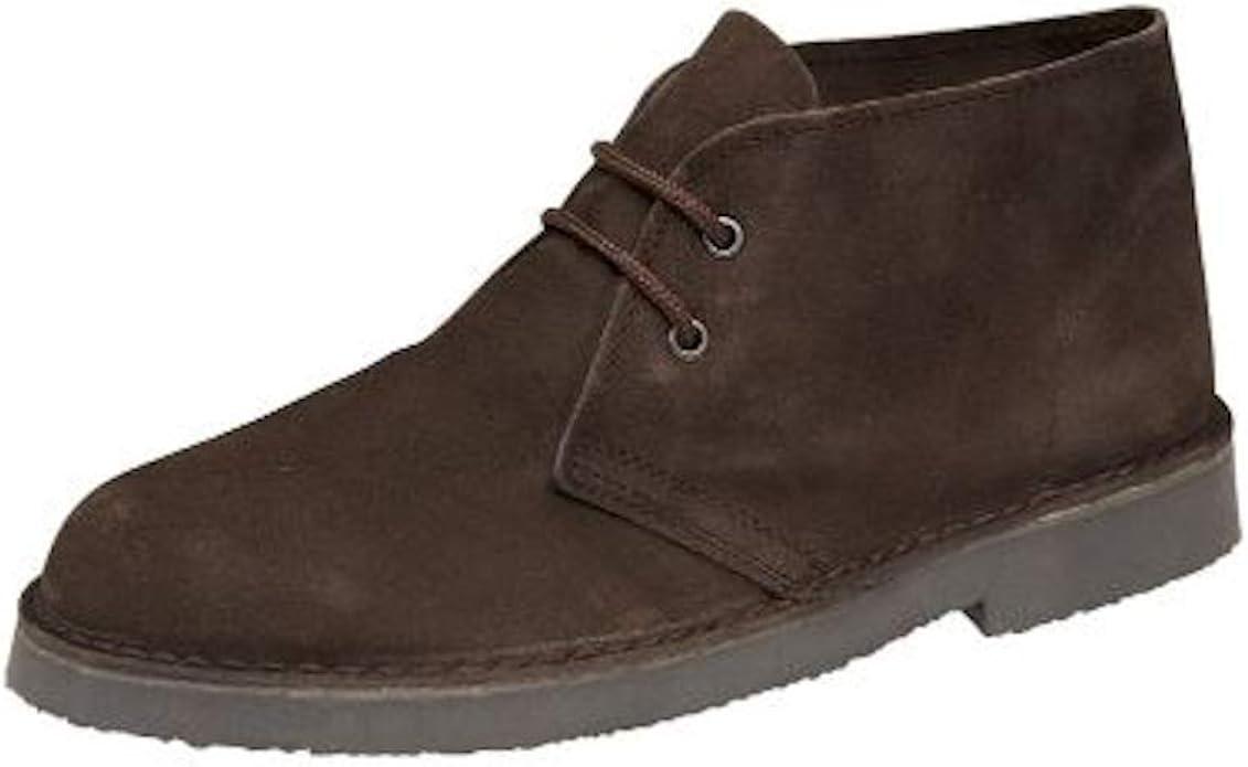 Roamers Mens Vintage Suede Desert Boots Dark Brown UK Amazon.co.uk