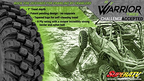 SuperATV R/T Warrior Tire - RZR, X3, General, Maverick, Ranger, Rock & All Terrain UTV - 34" - Standard