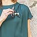 Magcessory Ribbon Bow Magnetic Eyeglass Holder Brooch, Scarf Pin, Cardigan Closure Set, Gold