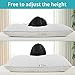 Jiaao Premium Adjustable Loft Bamboo Shredded Hypoallergenic Memory Foam Pillow Washable Removable Cover-Queen