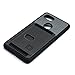 Dockem Card Case for Google Pixel 2 XL - Kickstand Flap with Synthetic Leather and Slim TPU Bumper Wallet Case with Textured Twill Canvas Styling, Elastic Slot for Multiple Cards