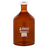 EISCO Labs 2000 ml Amber Reagent Bottle, Narrow