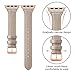 SWEES Slim Leather Band Compatible for Apple Watch 38mm 40mm 41mm 42mm Series 10, Slim Thin Elegant Top Grain Genuine Leather Strap Compatible for iWatch Series 10 9 8 7 6 5 4 3 2 1 SE Women