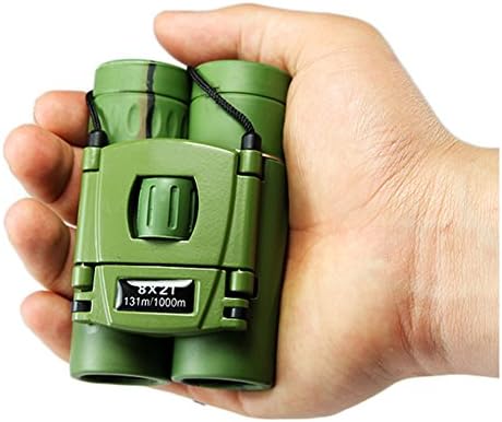 KMN Store High-resolution 8X21 Kids/Adults Binoculars-Perfect for Hiking &amp; Bird Watching &amp; Educational Learning &amp; Outdoor Play-Best Gift for Children,Green