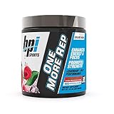 BPI Sports One More Rep Pre-Workout Powder - Increase Energy & Stamina - Intense Strength - Recover Faster - Beetroot - Carnitine - Citrulline - 0 Calorie - Raspberry Tea - 25 Servings - 8.8 oz.