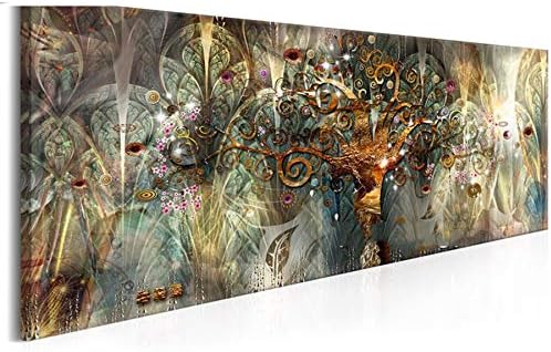 5D Diamond Painting Kit Full Drill Large Size DIY Diamond Art Embroidery Crystal Rhinestone Cross Stitch Adult Child Handmade Canvas Painting for Home Wall Decor Gift Tree of Life Square drill,40x80cm