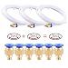 Teflon Tube, AIKEER 3Pcs PTFE Teflon Tube (2 Meters) with 6Pcs PC4-M6 Fittings for 3D Printer 1.75mm Filament (2.0mm ID/4.0mm OD) primary