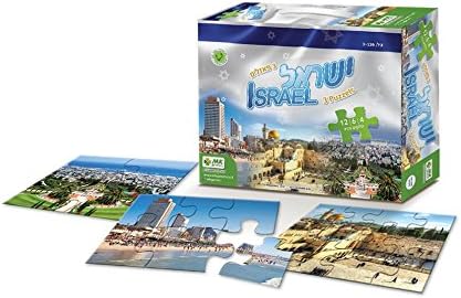 "ISRAEL - 3 PUZZLES": The Israeli Scenery 3 Jigsaw Puzzles Kit for children. Educational Game that Promotes Cognitive &amp; Fine Motor Skills and Helps Stimulate Conversation about ISRAEL