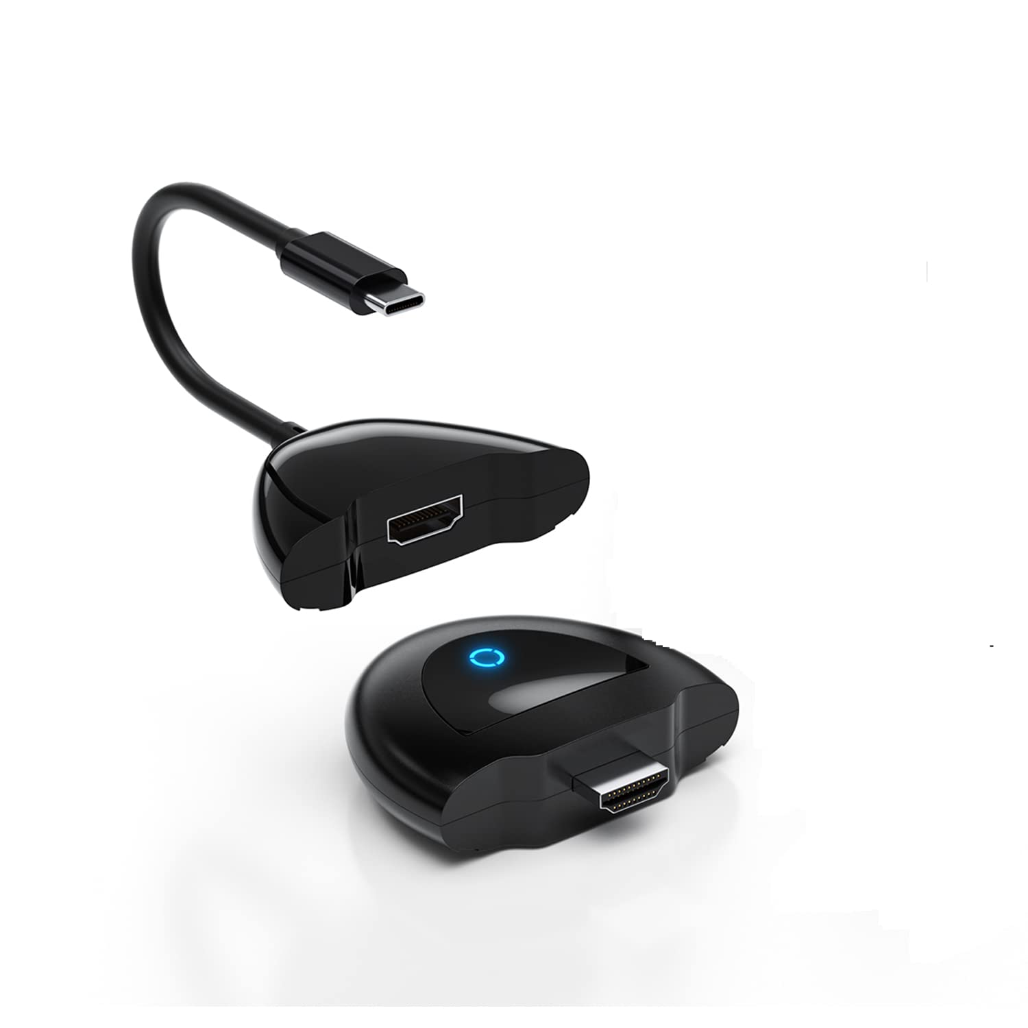 AIMIBO 2-IN-1 Wireless HDMI Transmitter, 2-IN-1 USB-C/HDMI Only Transmitter 165ft/50M Distance Suitable for Neflix/Hulu/Prime Video/Sky Go/Tik-Tok/YouTube/Setup Box/Blu-ray Streaming