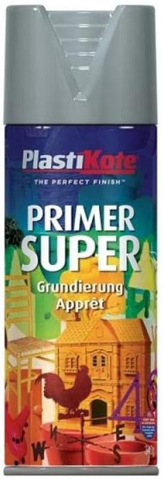 Plasti-kote PKT1148 Super Grey Primer 400ml Enamel Primer