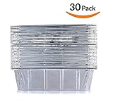 DOBI Loaf Pans - Disposable Aluminum Foil 2Lb Bread Pans, Standard Size - 8.5 X 4.5 X 2.5 Inches, Pack of 30. Favorite Bread Tin Size for Homemade Cakes, Breads, Meatloaf and quiche (Kitchen)