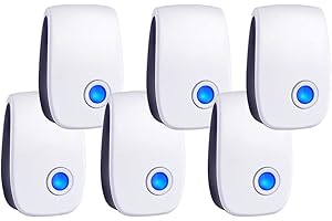TECOART Upgraded Ultrasonic Pest Control Repeller 6 Packs Pest Control Electronic Pest Repellent Plug in Indoor for Rodents Mice Cockroach Bug Roach Mosquitoes Insects Spiders