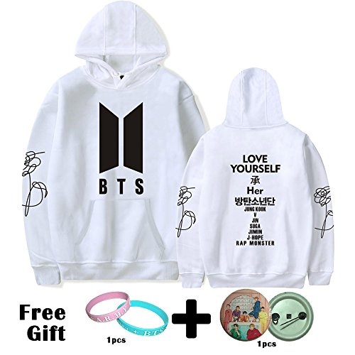 Kpop BTS Love Yourself New Logo Her Sweatshirt Jimin Jungkook Suga V  Sweater Hoodie