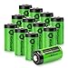 CR123A 3V Lithium Battery KinGuard 1500mAh Non-Rechargeable Batteries PTC Protection for Arlo Cameras, Flashlights, Alarm System - 12 Pack