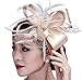Netting Fascinator Bridal Hair Clip Feather Headpieces Wedding Headwear