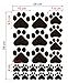 MLM Dog Paw Prints-Dog Pup Removable Vinyl Wall Sticker Decoration Décor for Children Nursery Room Home Décor Art Mural DIY