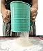 MaMix Stainless Steel Baking Hand Crank Flour Sifter with 2 Wire Agitator 3 Cup