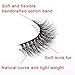 Mink 3D Lashes false eyelashes Dream Long Cross Handmade Reusable False Eyelashes For Makeup 1 Pair Package (Natural)