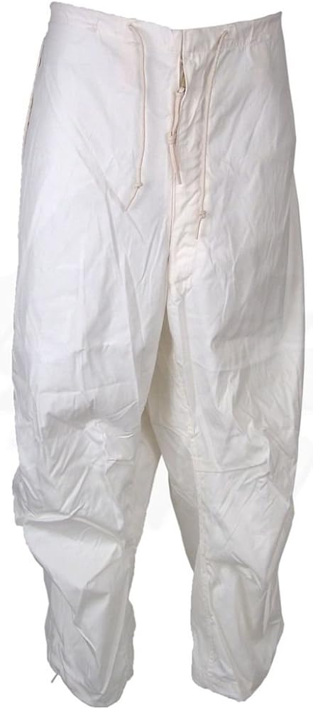 white snow pants