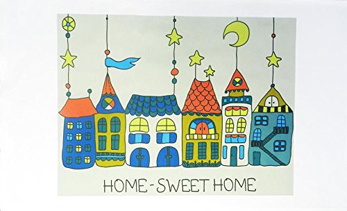 Half a Donkey Home Sweet Home Large Cotton Tea Towel