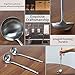 Newness Soup Ladle, Integral Forming Soup Pan Ladle, 304 Stainless Steel Ladle Soup Spoon with Vacuum Ergonomic Handle for Kitchen, [Rustproof & Durable], 11.61 Inches