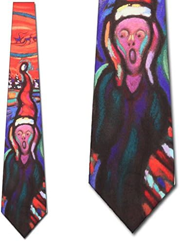 Scream Christmas tie Mens Necktie