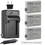 Kastar LP-E5 Battery (3-Pack) and Charger Kit for LPE5, LC-E5E and Canon EOS 450D, 500D, 1000D, Kiss F, Kiss X2, Kiss X3, Rebel XS, Rebel XSi, Rebel T1i Digital Cameras